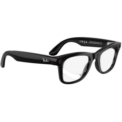Умные очки Ray-Ban Meta* Wayfarer Gen 2 Shiny Black, Фотохромные линзы Clear to Graphite Green Transitions (RW4012), размер M